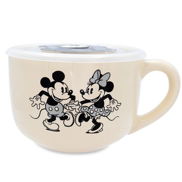 Mickey & Minnie Mouse Ceramic Soup Mug - Picture 1 of 16
